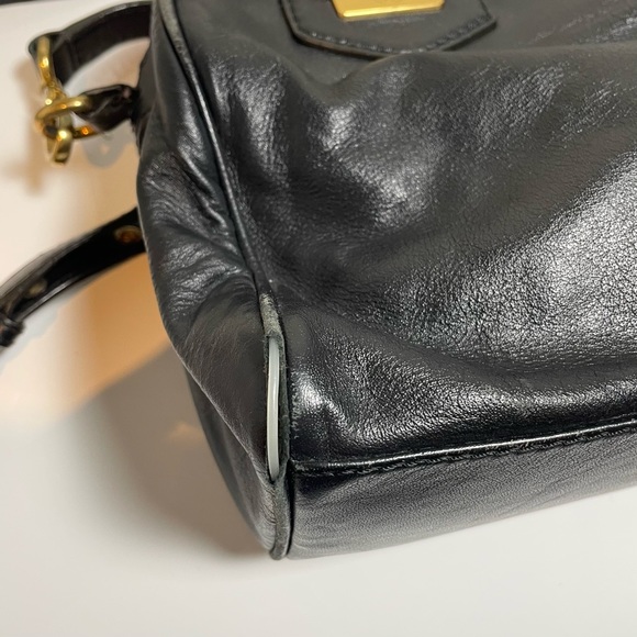 Marc by Marc Jacobs black leather bowler bag - Picture 5 of 12